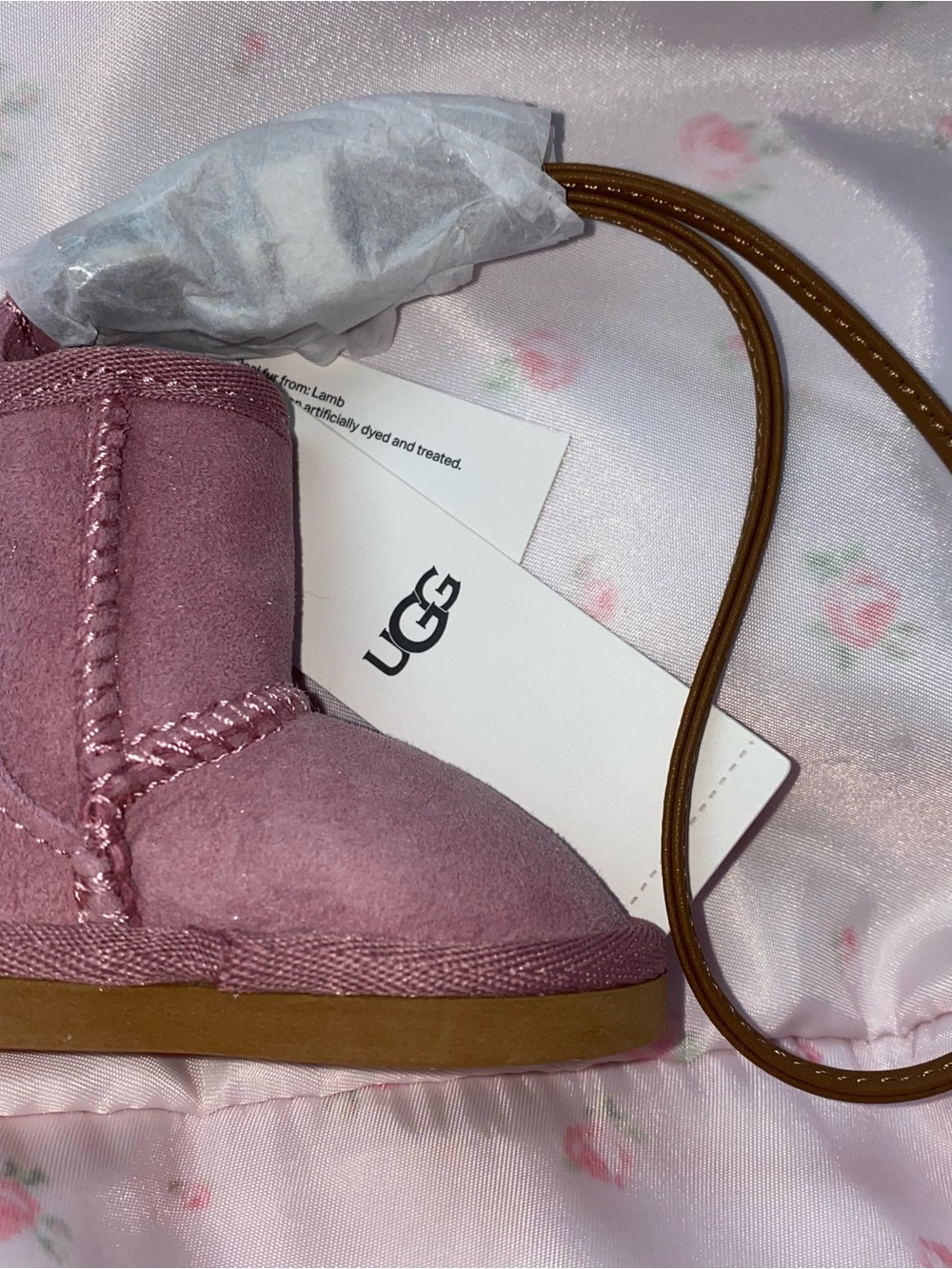 UGG 💗 Classic Charm Bag charm New Pink Dusty Orchid